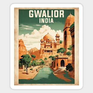 Gwalior India Vintage Tourism Travel Magnet